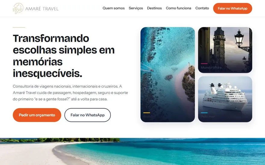 Site da Amaré Travel